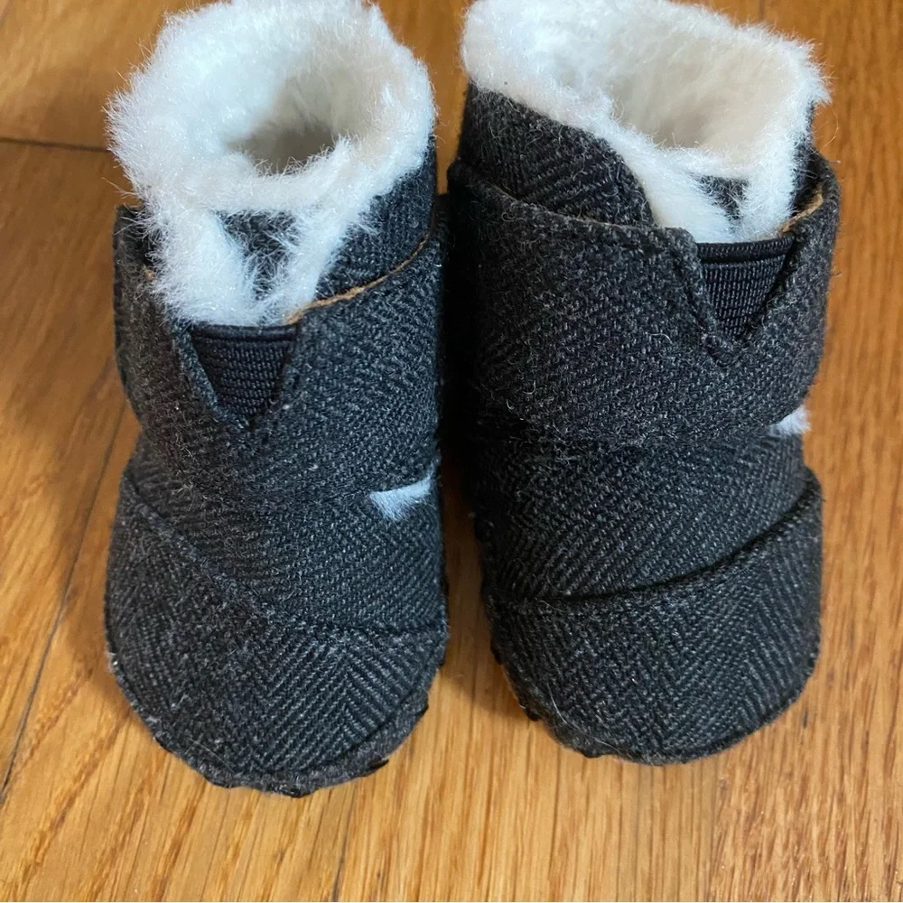 Baby Unisex Dark Grey Toms Boots